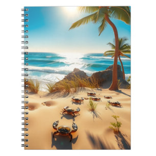 Sea  Crabs on Tropical Beach – Serene Ocea Notebook