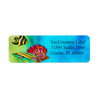 Sea Creations Mixed Media Label