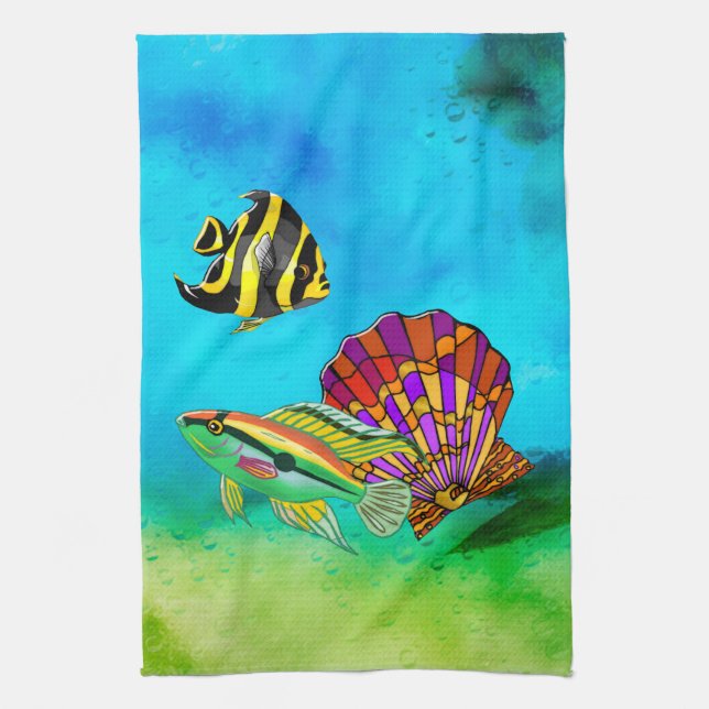Sea Creations Mixed Media Towel (Vertical)