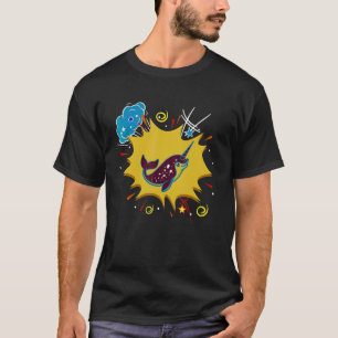 Sea Creature Ocean Mammal Whale Animal Narwhal 1 T-Shirt