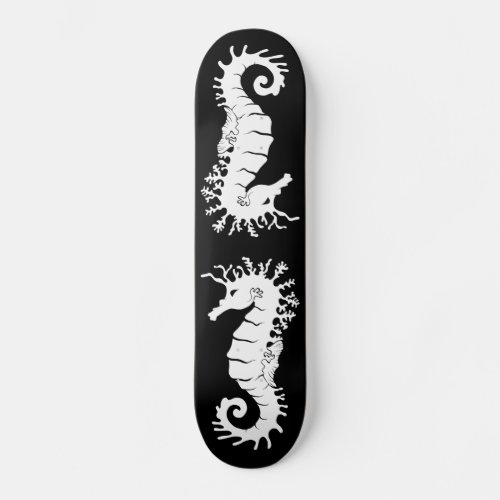 Sea Creature Silhouette _ Seahorses Skateboard