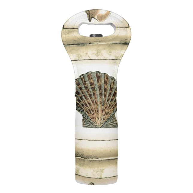 Sea Creatures by the Shore Wine Bag (Back)