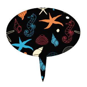 sea Creatures Cake Topper