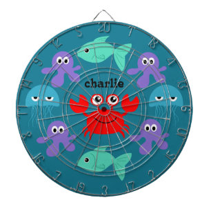 Sea Creatures custom name dart board