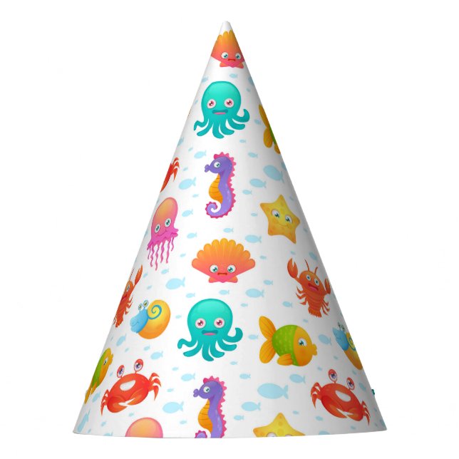 Sea Creatures  Party Hat (Front)