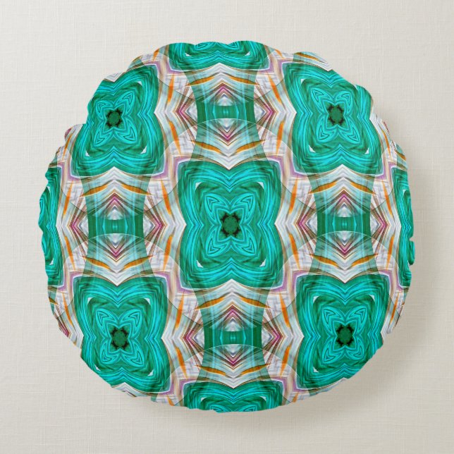 Sea Creatures..... Round Pillow (Front)