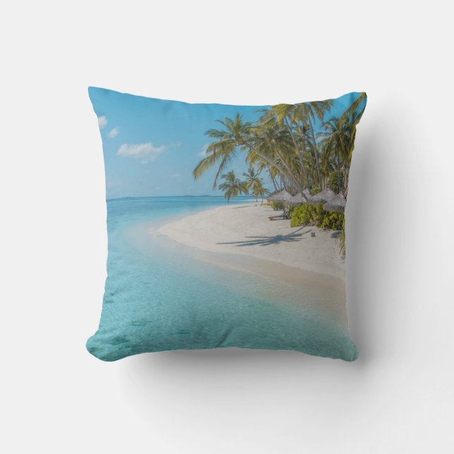 Sea Creatures Throw Pillow (Front)