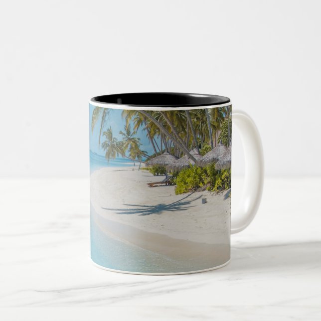 Sea Creatures Two-Tone Coffee Mug (Front Right)