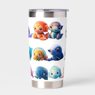 sea creatures water bottle insulated tumbler