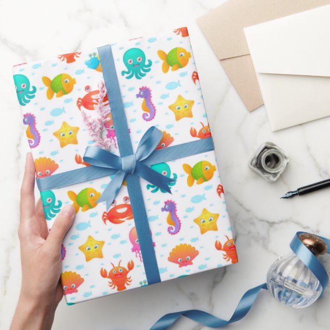 Sea Creatures Wrapping Paper (Gifting)