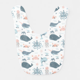 Sea Critters Baby Bib