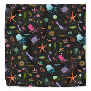 Sea Critters Pattern Bandana