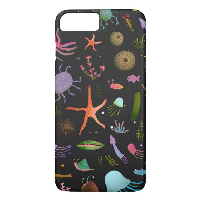 Sea Critters Pattern Case-Mate iPhone Case (Back)