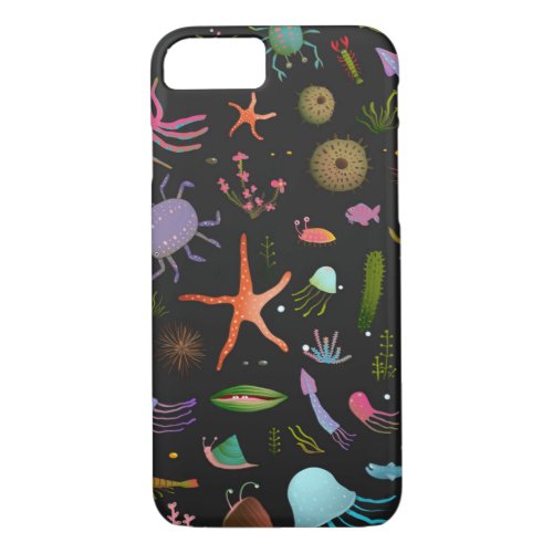 Sea Critters Pattern iPhone 87 Case