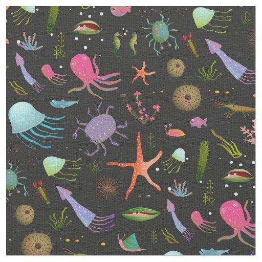 Sea Critters Pattern Fabric