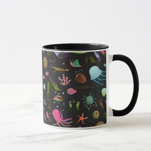 Sea Critters Pattern Mug (Right)