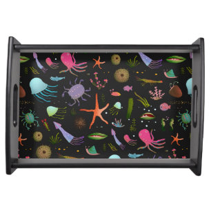 Sea Critters Pattern Serving Tray