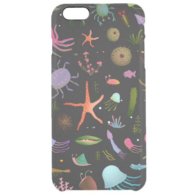 Sea Critters Pattern Uncommon iPhone Case (Back)