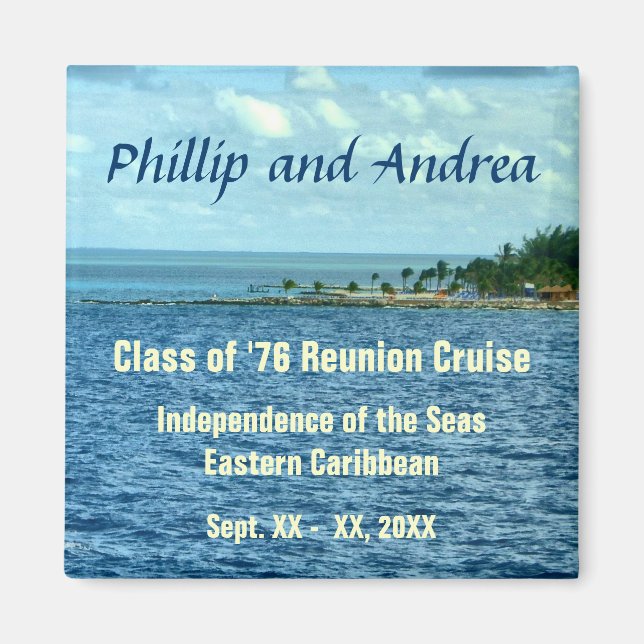 Sea Cruise Small Stateroom Door Marker Magnet (Front)