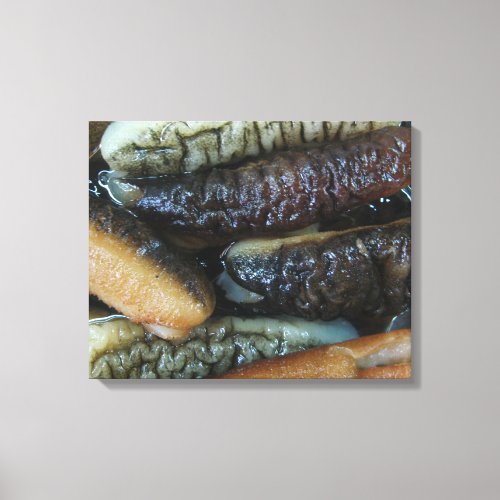 Sea Cucumber  Yaowarat Market Food Canvas Print