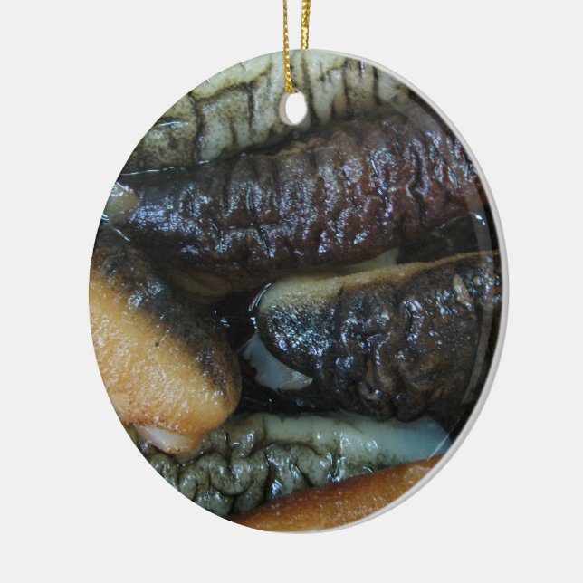 Sea Cucumber ... Yaowarat Market Food Ceramic Ornament (Left)