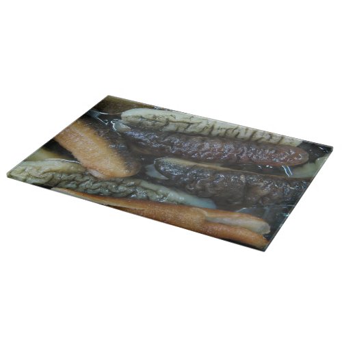 Sea Cucumber  Yaowarat Market Food Cutting Board