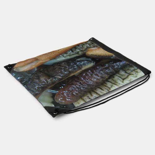 Sea Cucumber  Yaowarat Market Food Drawstring Bag