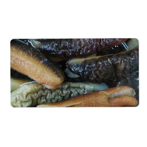 Sea Cucumber  Yaowarat Market Food Label