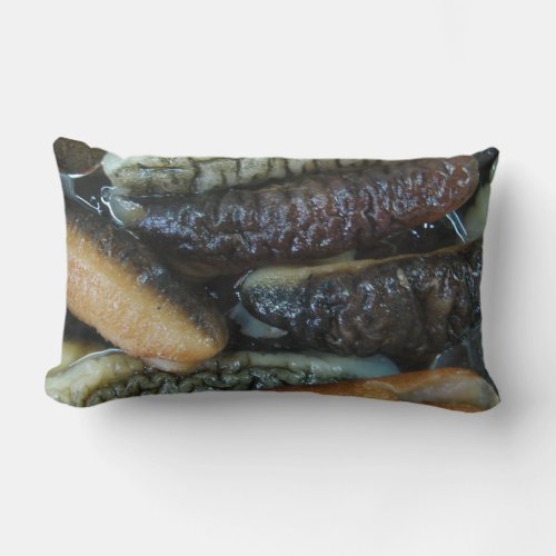 Sea Cucumber  Yaowarat Market Food Lumbar Pillow