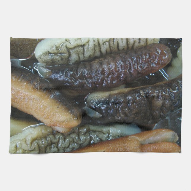 Sea Cucumber ... Yaowarat Market Food Towel (Horizontal)