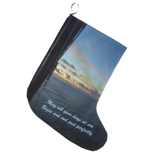 Sea Days Wishes Large Christmas Stocking