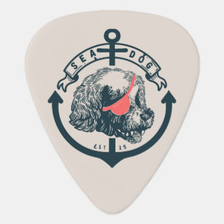 SEA DOG Maltese sailor illustration guitar pick