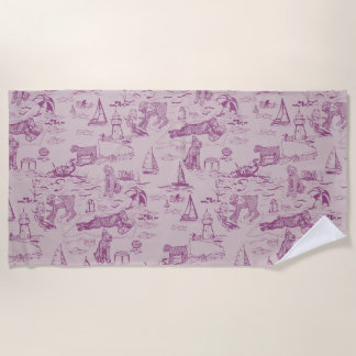 Sea Dog Toile Bouvier Des Flandres Beach Sand Beach Towel