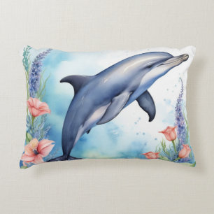 Sea Dolphin Accent Pillow