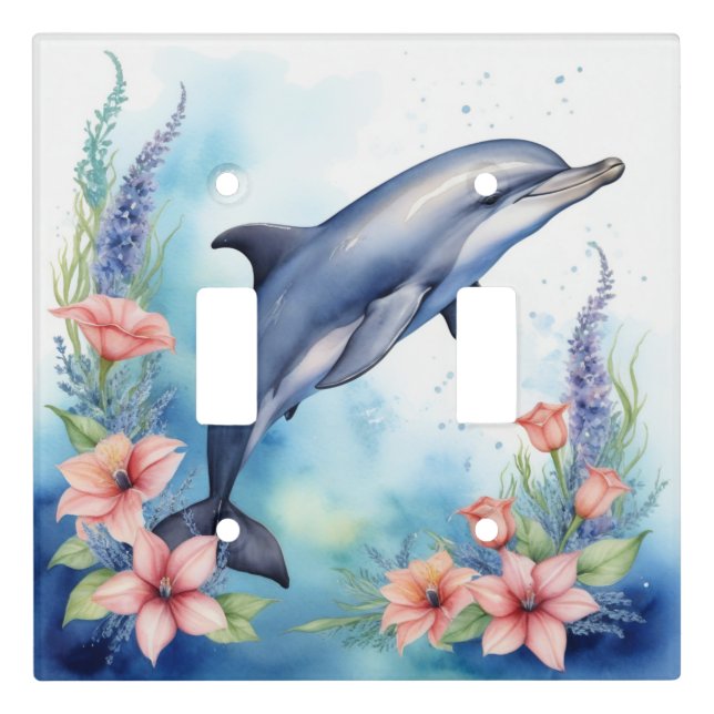 Sea Dolphin Light Switch Cover (Front)
