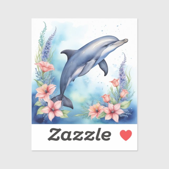 Sea Dolphin Sticker (Sheet)