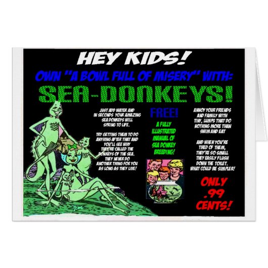 Sea Donkeys Cards (Front Horizontal)