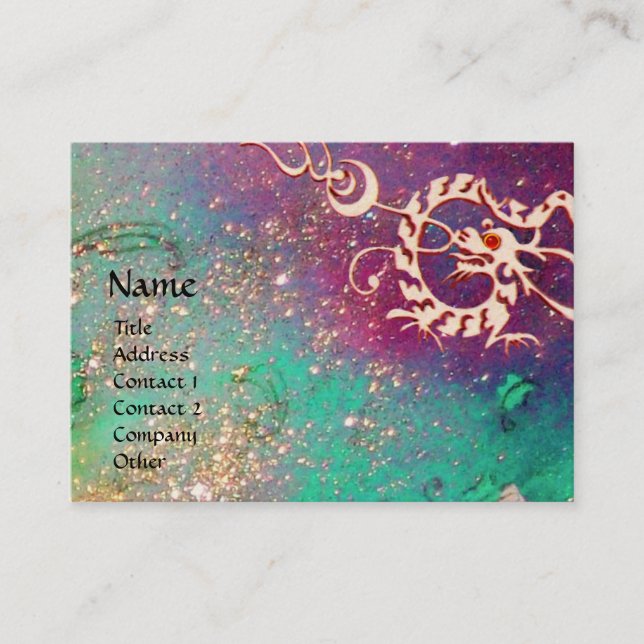 SEA DRAGON 2 , Beauty salon,Day Spa Business Card (Front)