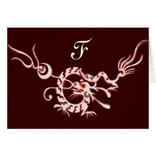 SEA DRAGON 2 MONOGRAM ,red black Cards