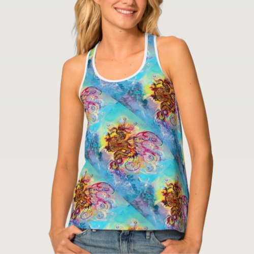 SEA DRAGON AMONG  WAVES TANK TOP