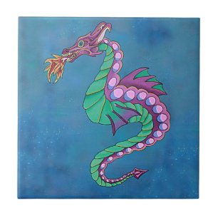 Sea Dragon Art Tile