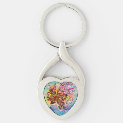 SEA DRAGON Heart Keychain