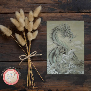 Sea Dragon Letterpress Thank You Card