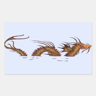 Sea Dragon Rectangular Sticker