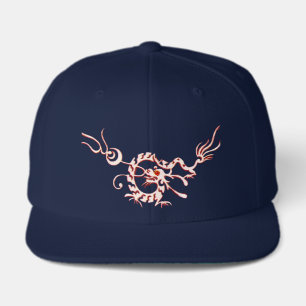 SEA DRAGON RUBY, black and white red Visor