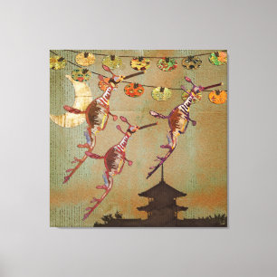 Sea Dragons Moonlight Journey Canvas