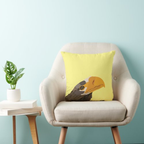 Sea Eagle Bird Lover Throw Pillow