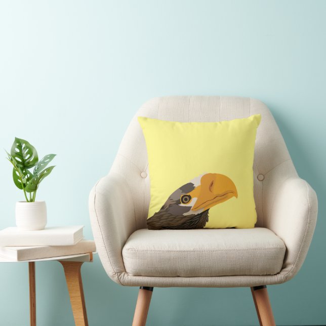 Sea Eagle Bird Lover Throw Pillow (Chair)