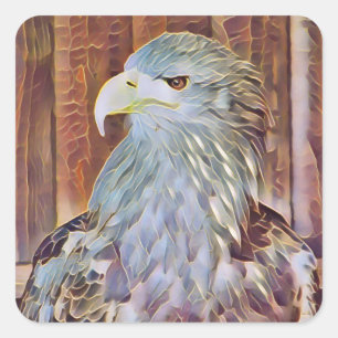 SEA EAGLE SQUARE STICKER
