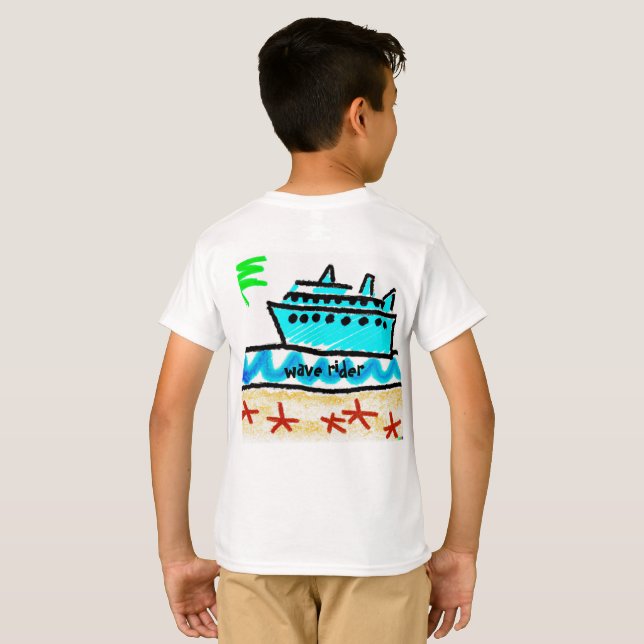 Sea Explorer – Embark on Ocean Adventures - Boy's T-Shirt (Back Full)